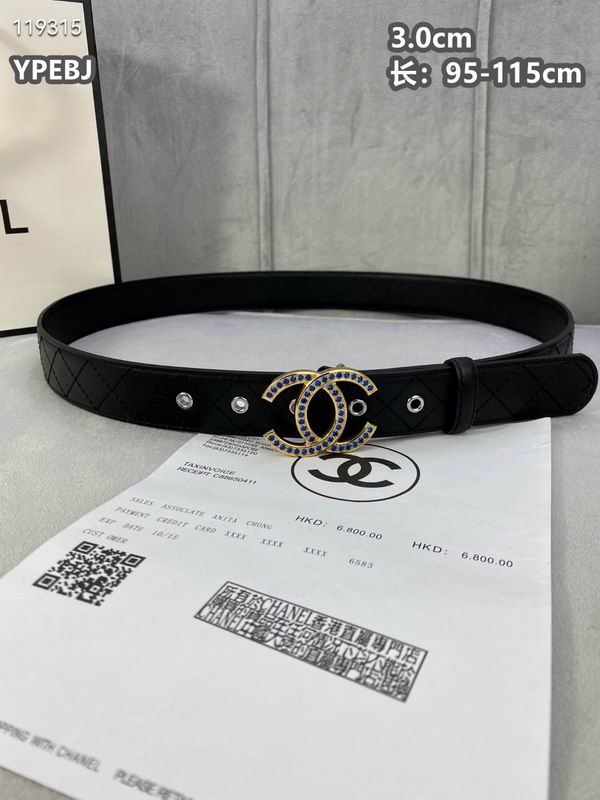 Chanel belt 30mmX95-115cm 8L (23)