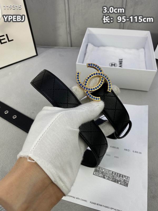 Chanel belt 30mmX95-115cm 8L (25)