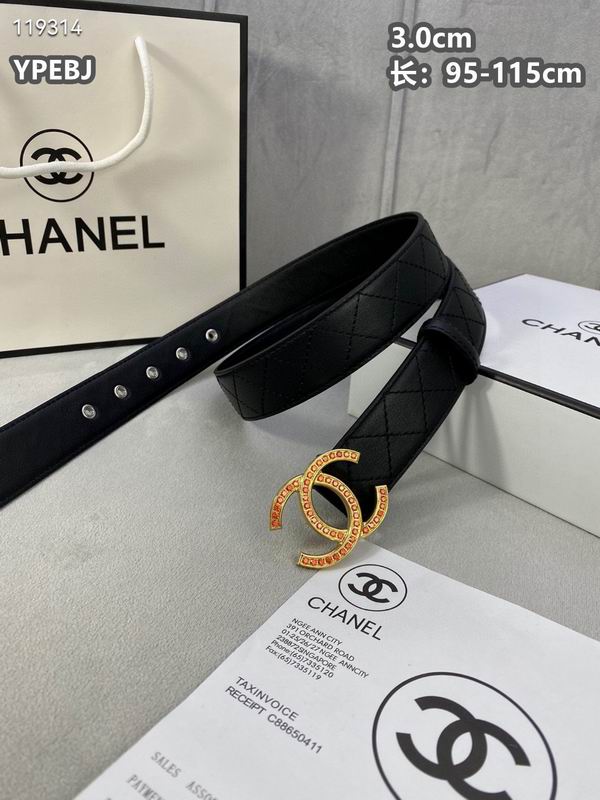 Chanel belt 30mmX95-115cm 8L (28)