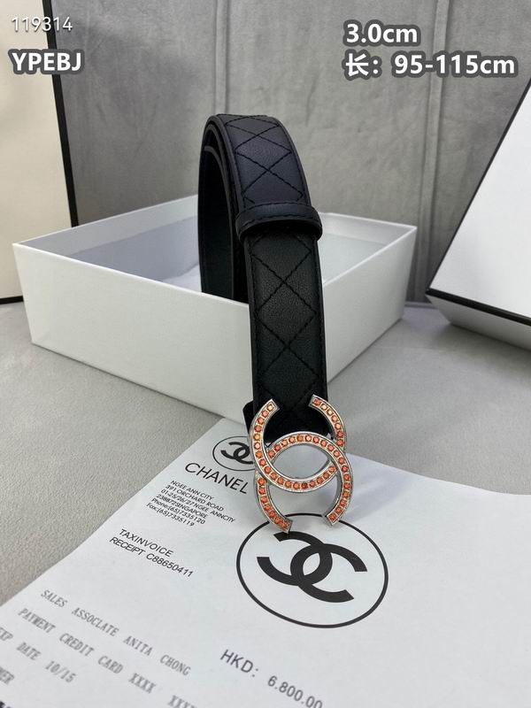 Chanel belt 30mmX95-115cm 8L (32)