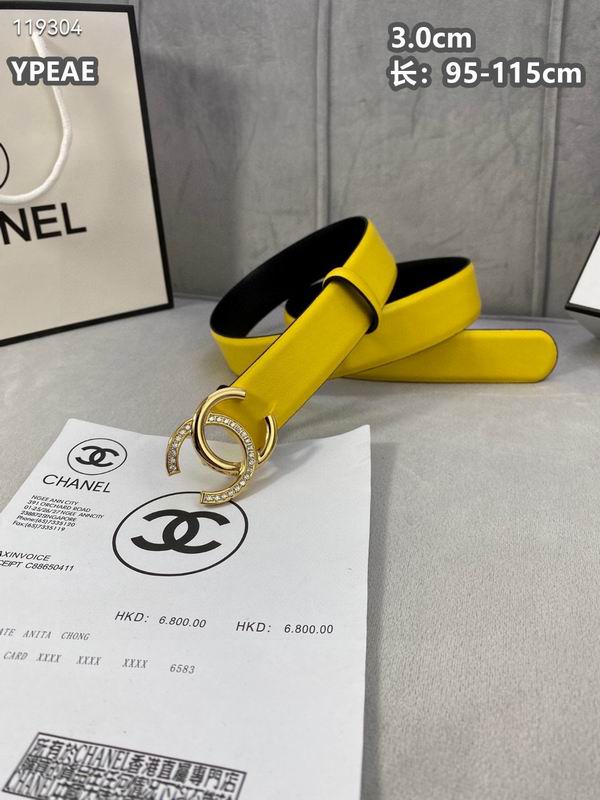 Chanel belt 30mmX95-115cm 8L (40)