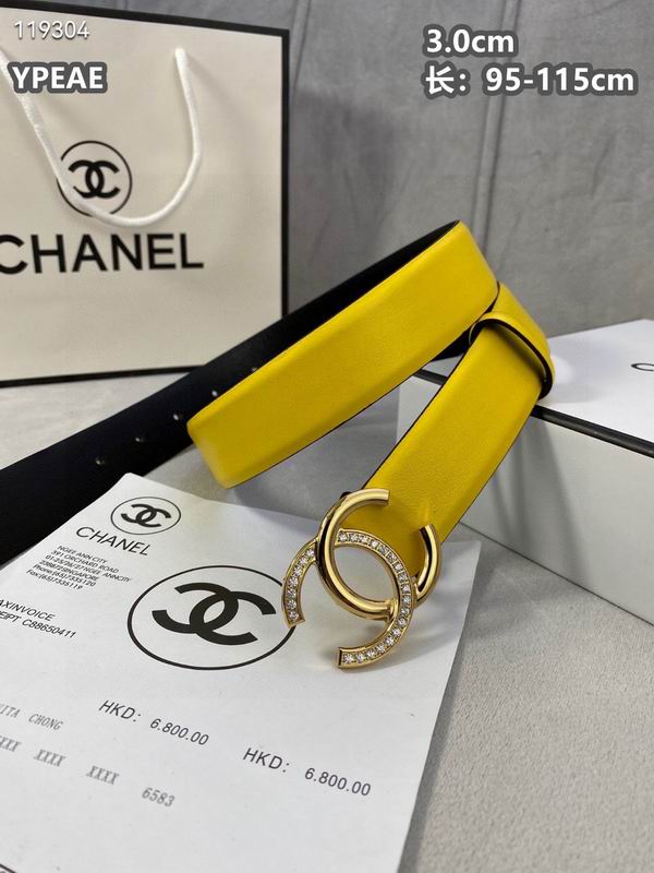 Chanel belt 30mmX95-115cm 8L (42)