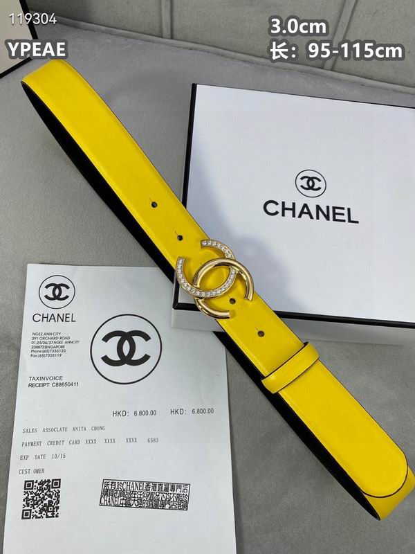 Chanel belt 30mmX95-115cm 8L (43)