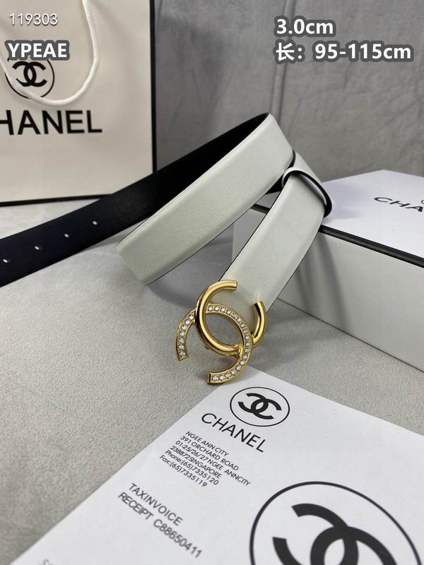 Chanel belt 30mmX95-115cm 8L (50)