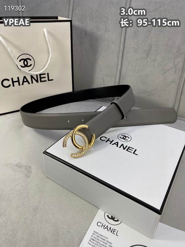 Chanel belt 30mmX95-115cm 8L (52)
