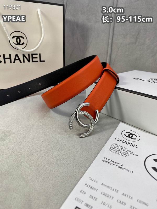 Chanel belt 30mmX95-115cm 8L (58)