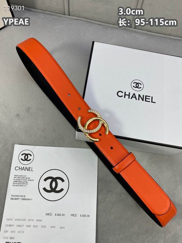 Chanel belt 30mmX95-115cm 8L (61)