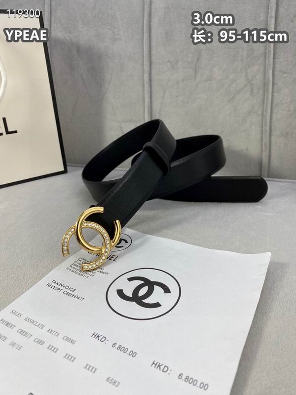 Chanel belt 30mmX95-115cm 8L (65)