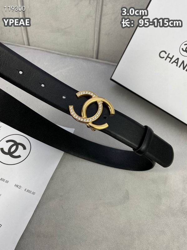 Chanel belt 30mmX95-115cm 8L (66)