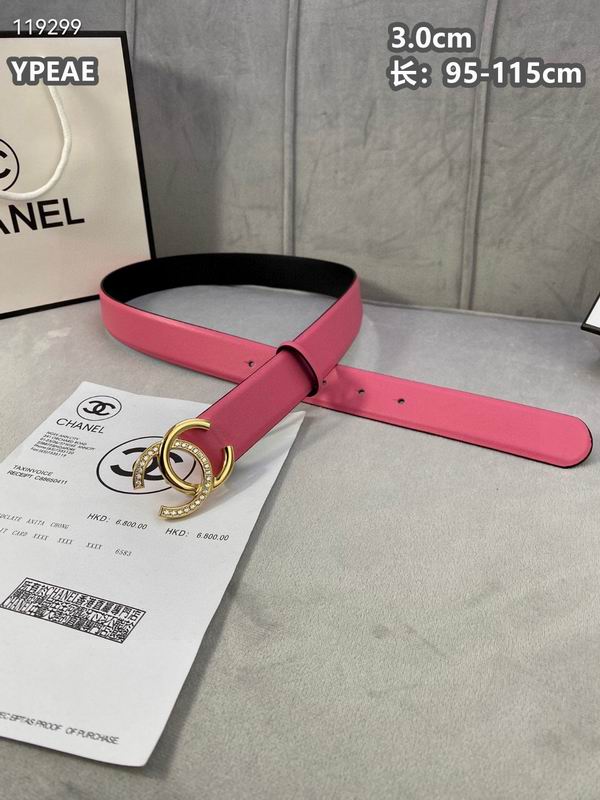 Chanel belt 30mmX95-115cm 8L (74)