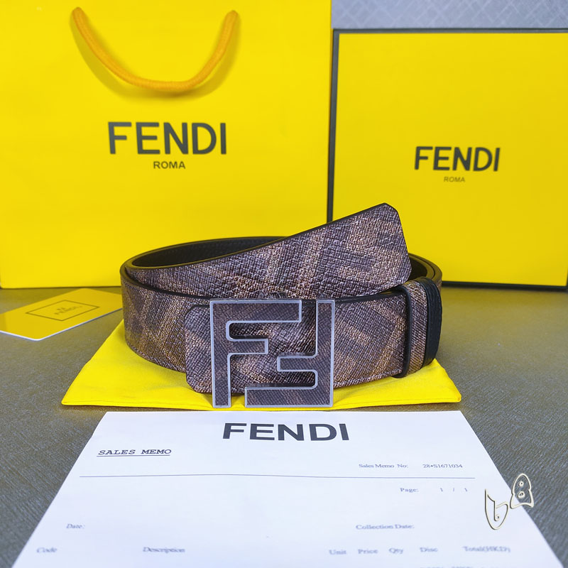 Fendi belt 38mmX80-125cm lb (37)