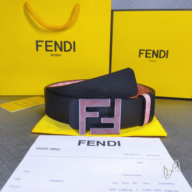 Fendi belt 38mmX80-125cm lb (57)