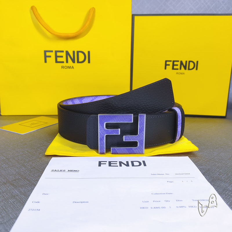 Fendi belt 38mmX80-125cm lb (63)