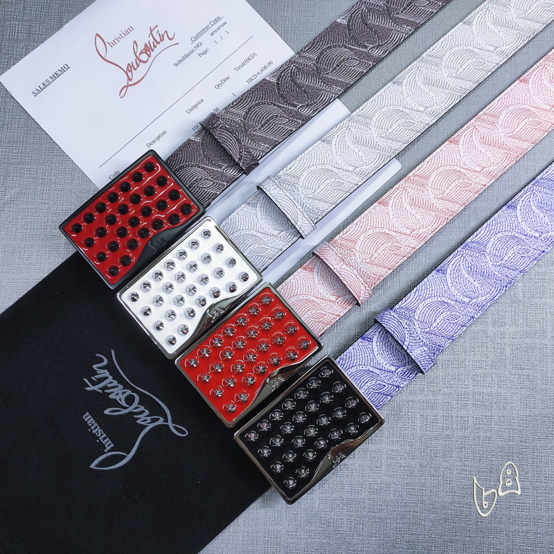 Louboutin belt 38mm 80-125cm  lb (13)