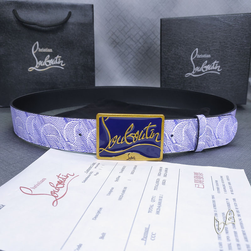 Louboutin belt 38mm 80-125cm  lb (18)