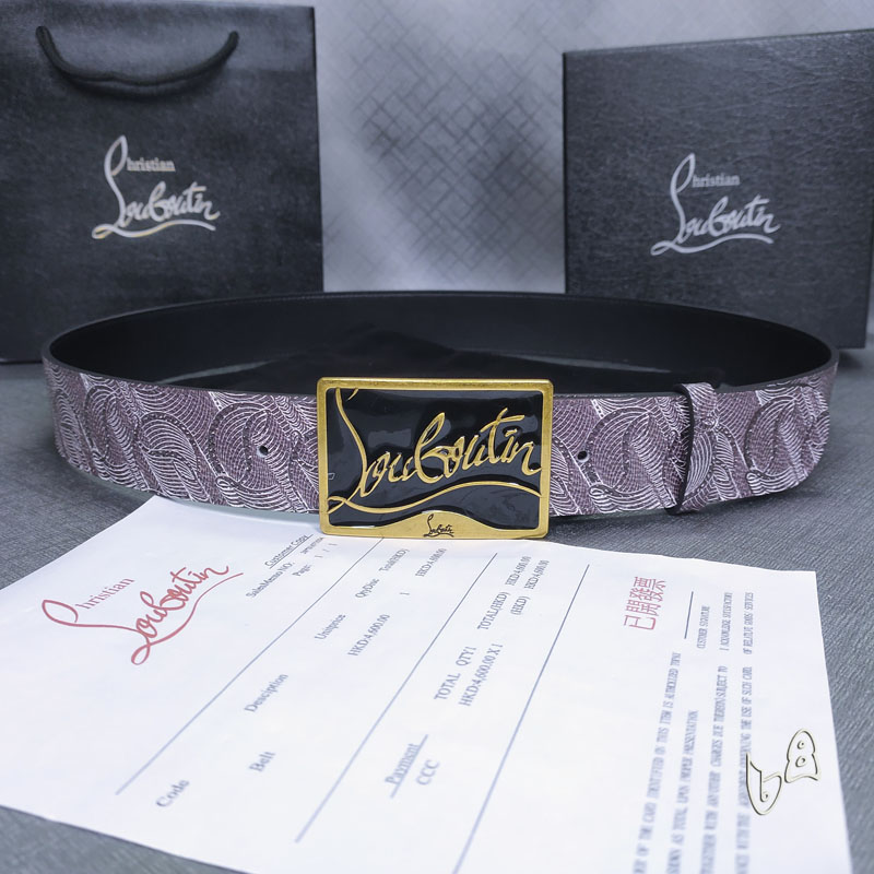 Louboutin belt 38mm 80-125cm  lb (24)