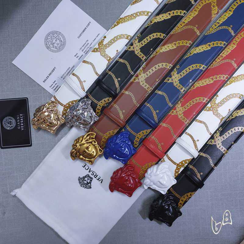 Versace belt 38mmX80-125cm lb (39)