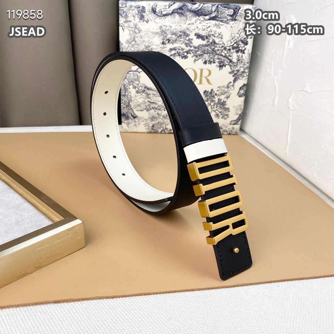 Dior belt 30mmX90-115cm 8L (9)