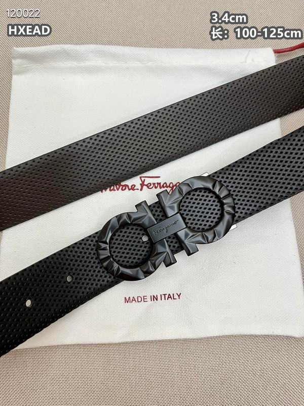 Ferragamo belt 34mmX100-125cm 8L (10)