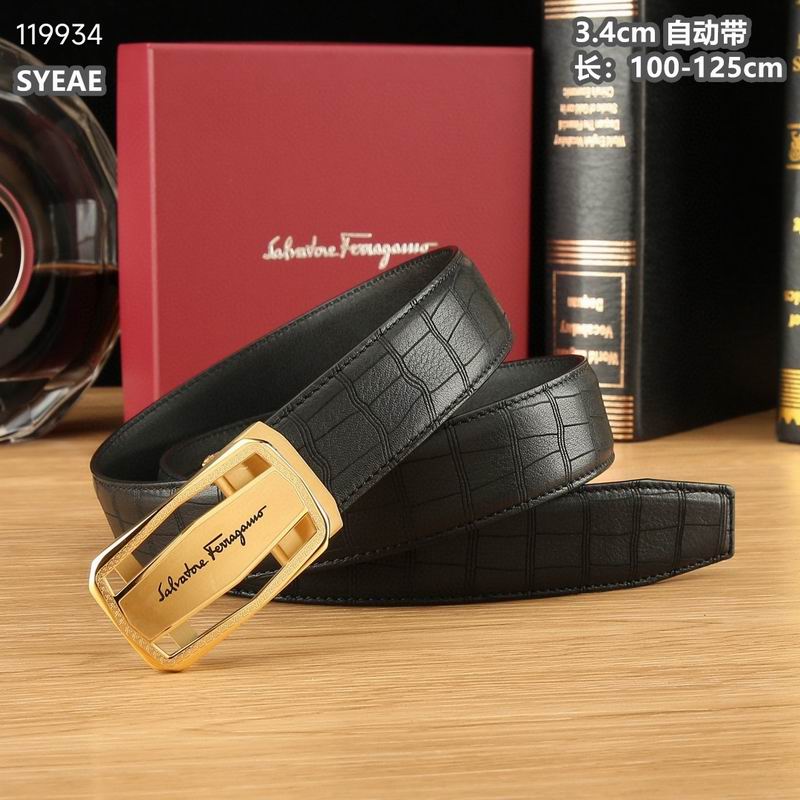 Ferragamo belt 34mmX100-125cm 8L (5)