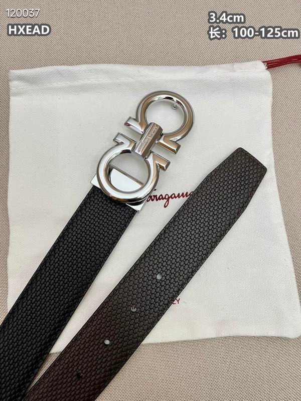 Ferragamo belt 34mmX100-125cm 8L (50)