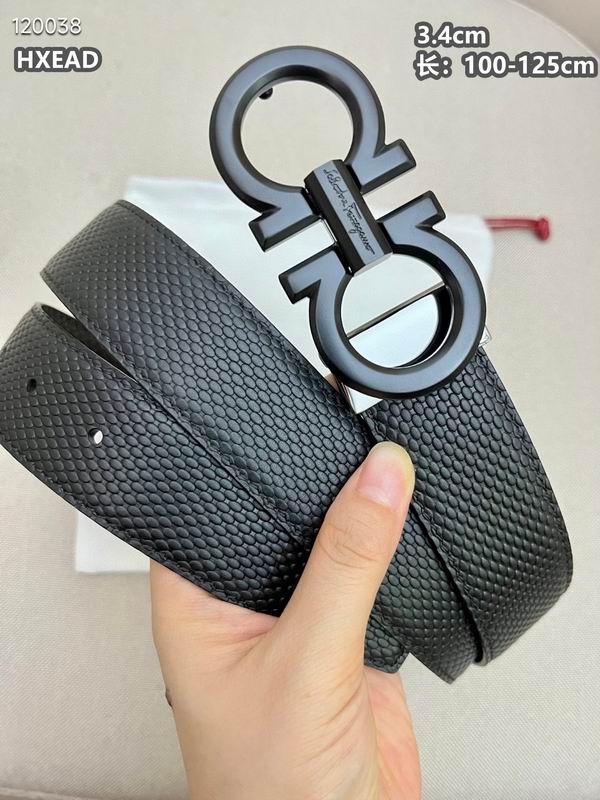 Ferragamo belt 34mmX100-125cm 8L (52)