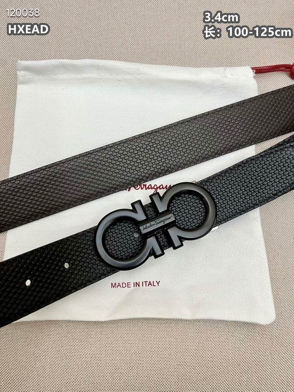 Ferragamo belt 34mmX100-125cm 8L (53)