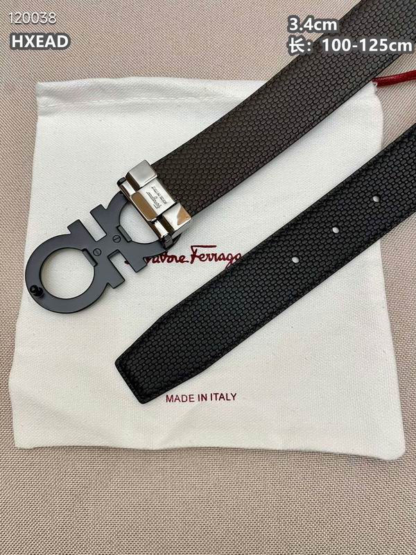 Ferragamo belt 34mmX100-125cm 8L (55)
