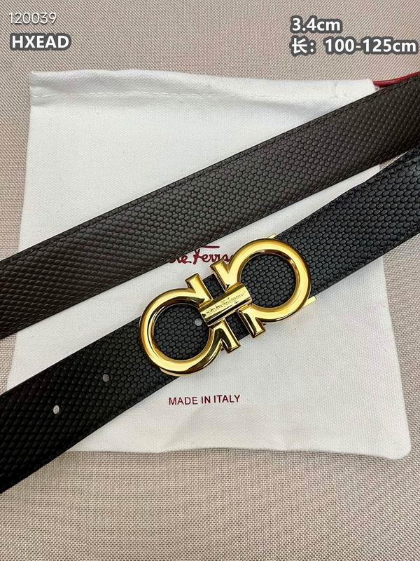 Ferragamo belt 34mmX100-125cm 8L (57)