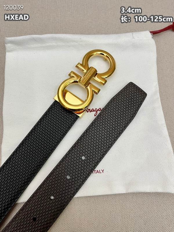 Ferragamo belt 34mmX100-125cm 8L (58)