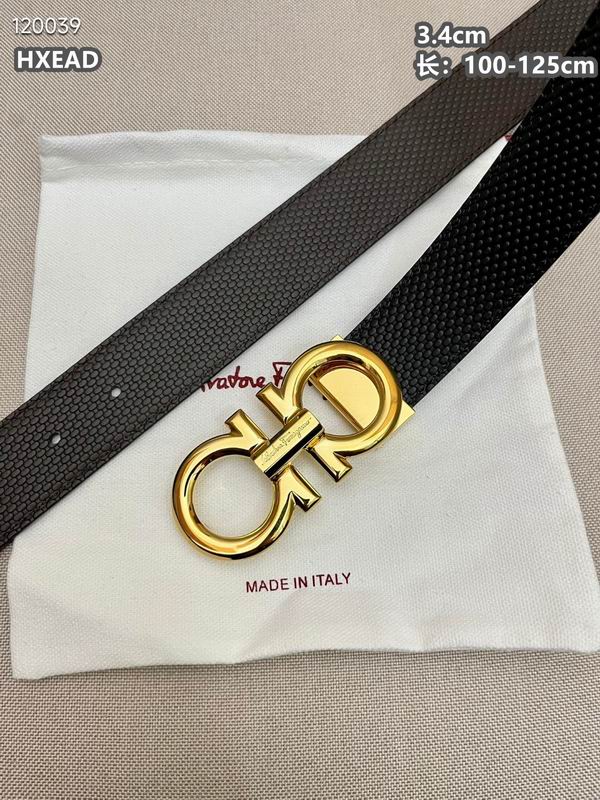 Ferragamo belt 34mmX100-125cm 8L (59)