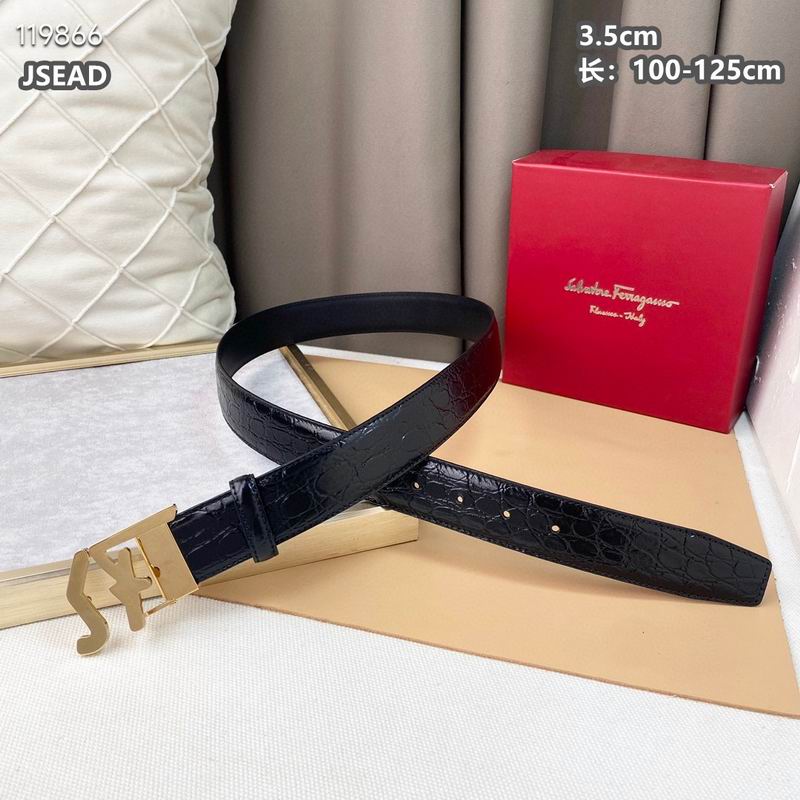 Ferragamo belt 35mmX100-125cm 8L (52)