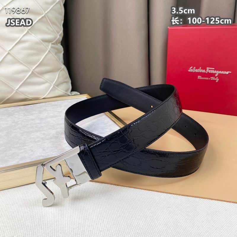 Ferragamo belt 35mmX100-125cm 8L (57)