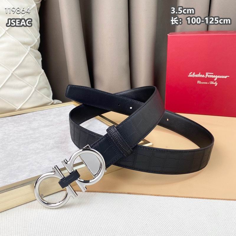 Ferragamo belt 35mmX100-125cm 8L (60)