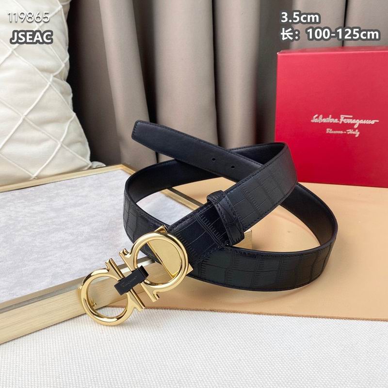 Ferragamo belt 35mmX100-125cm 8L (63)