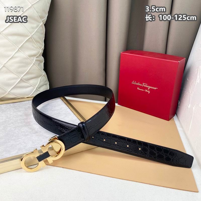 Ferragamo belt 35mmX100-125cm 8L (72)