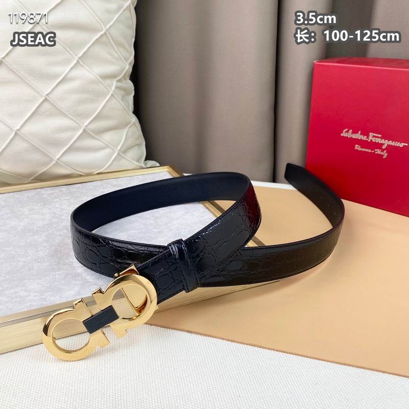 Ferragamo belt 35mmX100-125cm 8L (75)