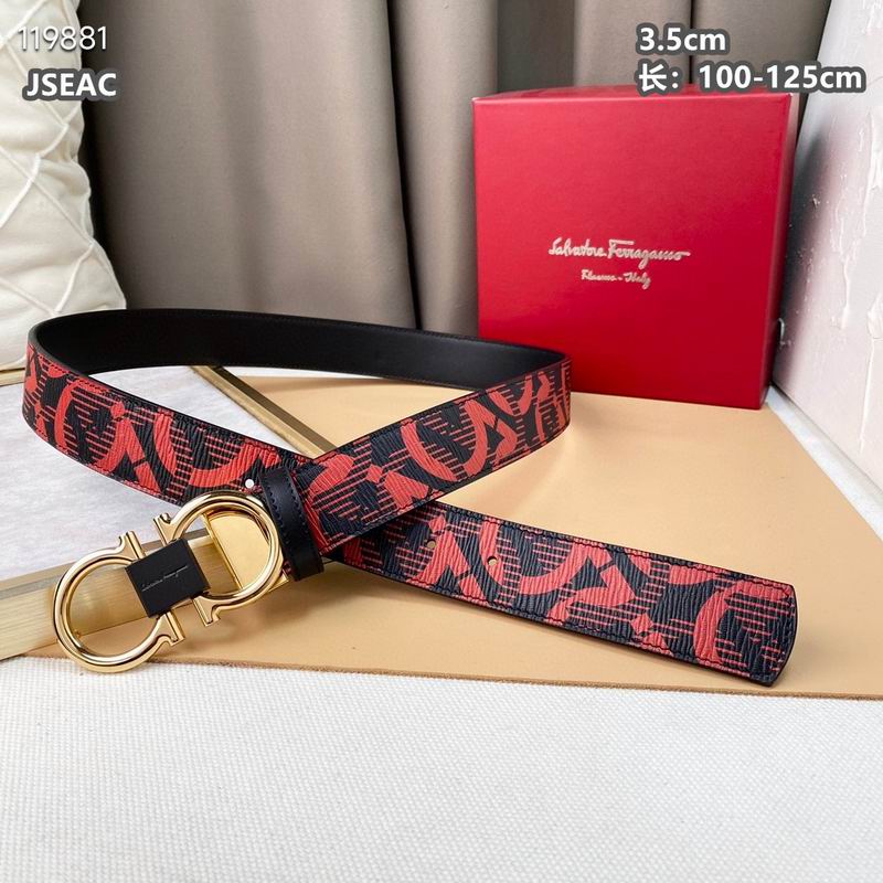 Ferragamo belt 35mmX100-125cm 8L (80)