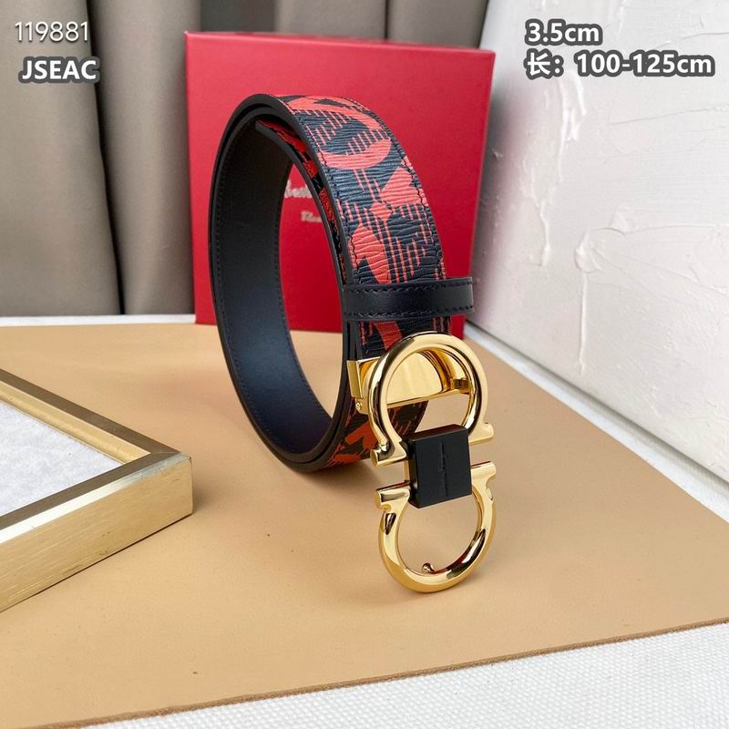 Ferragamo belt 35mmX100-125cm 8L (81)