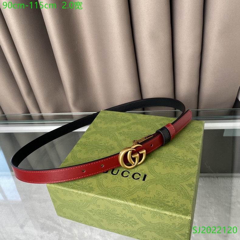Gucci Belt 20mmX90-115cm 7D (49)
