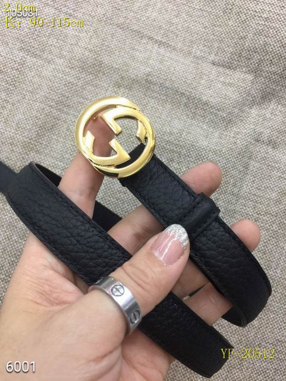 Gucci belt 20mm 90-115cm 8L (132)