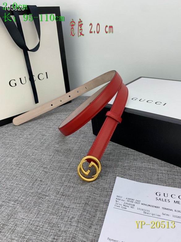 Gucci belt 20mm 95-110cm 8L(51)