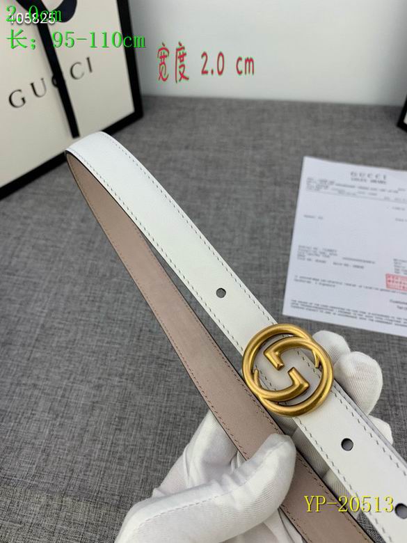 Gucci belt 20mm 95-110cm 8L(54)