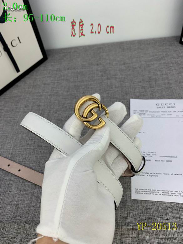 Gucci belt 20mm 95-110cm 8L(57)