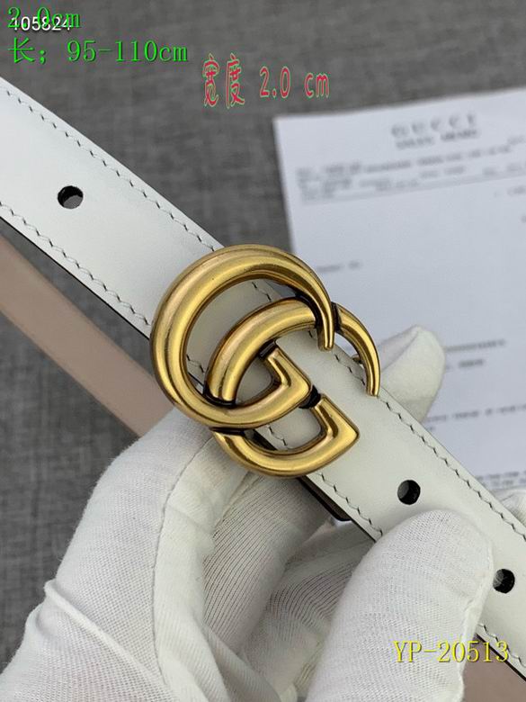Gucci belt 20mm 95-110cm 8L(59)