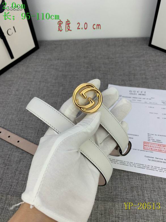 Gucci belt 20mm 95-110cm 8L(61)