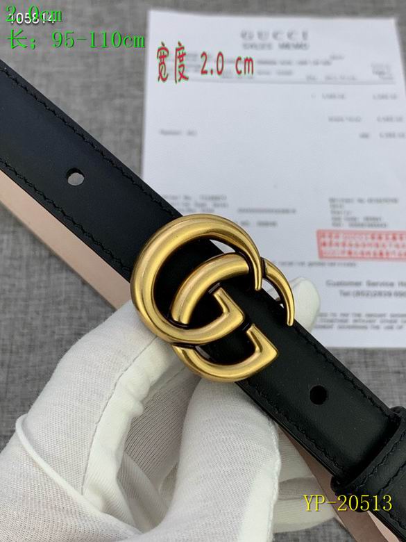 Gucci belt 20mm 95-110cm 8L(77)