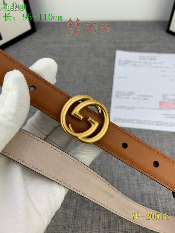 Gucci belt 20mm 95-110cm 8L(79)