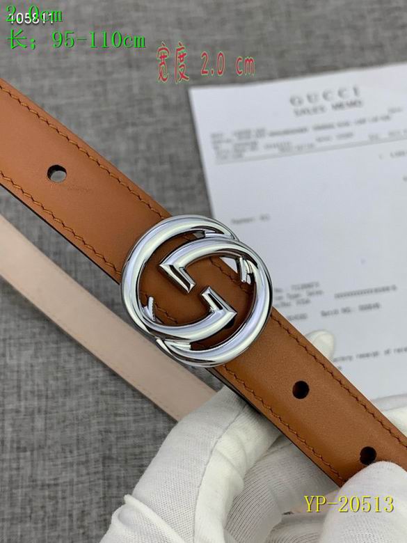 Gucci belt 20mm 95-110cm 8L(88)