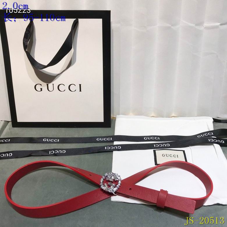 Gucci belt 20mm 95-110cm 8L (102)